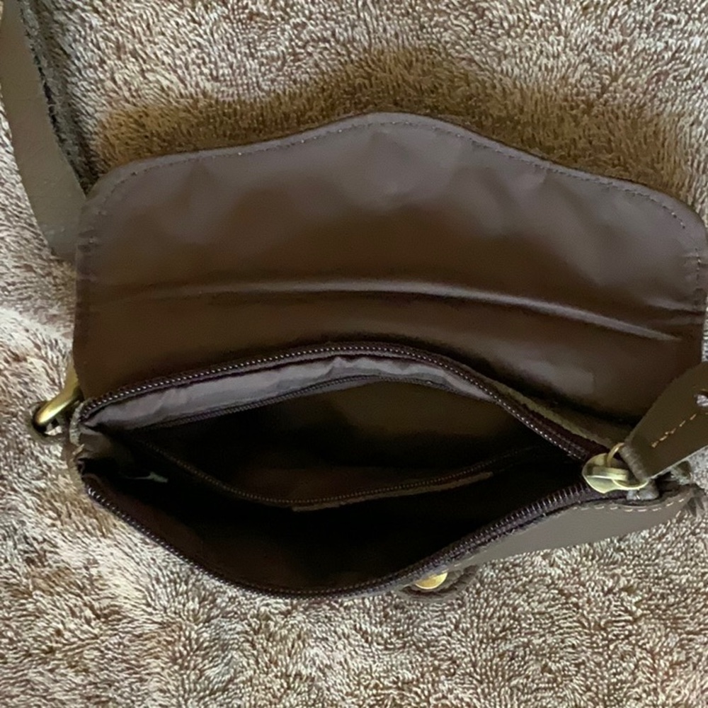 VERY NICE LEATHER HAND MINI BAG. A Western look. - Picture 5 of 11